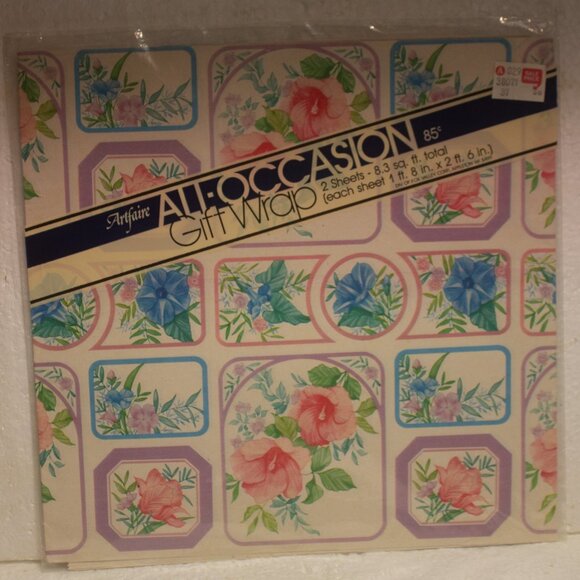 Vintage All Occasion Flat Wrap 20x30 Sheets New Old Stock Unopened Lot of 6 - Picture 3 of 7